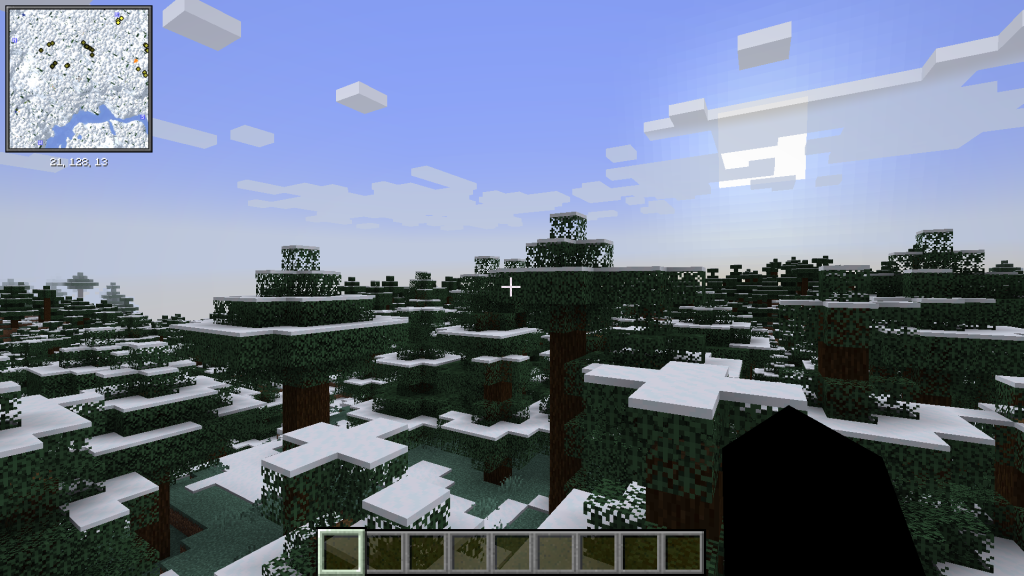 "Xaero’s Minimap ile Minecraft dünyasında gerçekçi harita görünümü"