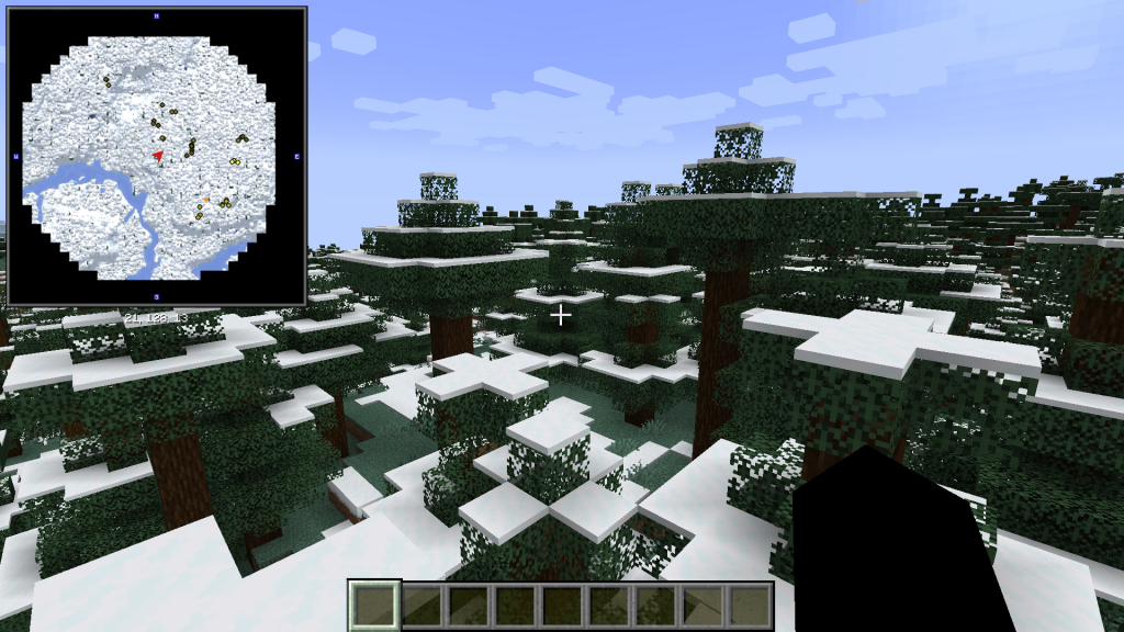 "Xaero’s Minimap ile Minecraft dünyasında gerçekçi harita görünümü"