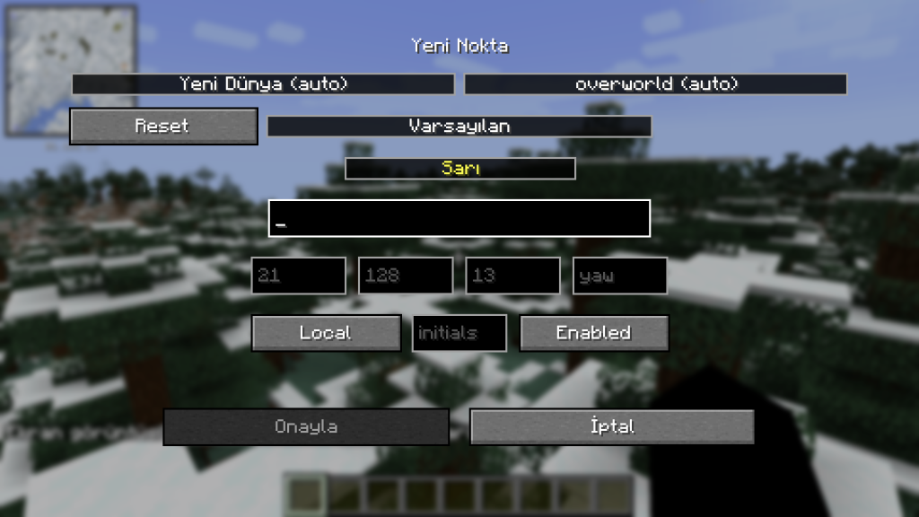 "Xaero’s Minimap ile Minecraft dünyasında gerçekçi harita görünümü"